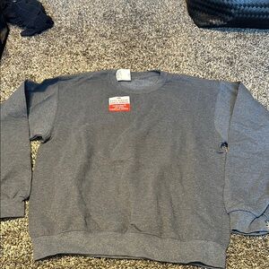Fruit of the Loom Dark Gray Crewneck Sweater